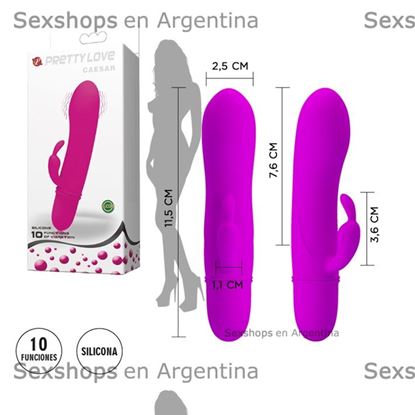 Estimulador femenino con vibrador de clitoris y 12 funciones de vibracion